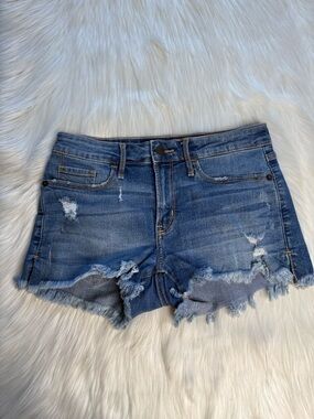 Abercrombie Distressed Y2K Denim Cut Offs